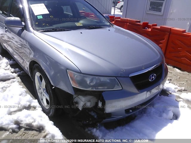 5NPEU46F78H337342 - 2008 HYUNDAI SONATA SE/LIMITED GRAY photo 6