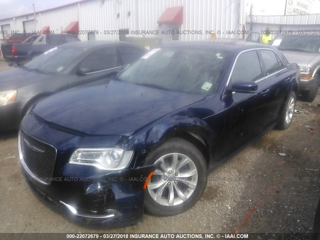 2C3CCAAGXFH904386 - 2015 CHRYSLER 300 LIMITED BLUE photo 2