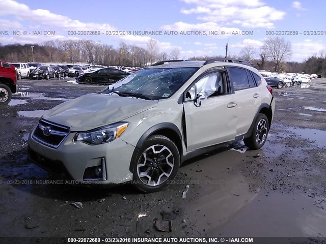 JF2GPABC0H8229123 - 2017 SUBARU CROSSTREK PREMIUM ბეჟი ფოტო 2