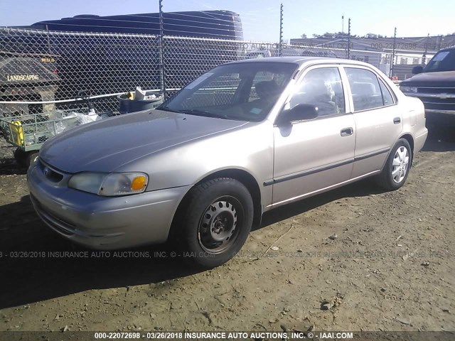 2T1BR12E2YC296217 - 2000 TOYOTA COROLLA VE/CE/LE TAN photo 2