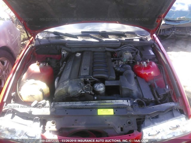 WBACB4328SFM04379 - 1995 BMW 325 I AUTOMATIC წითელი ფოტო 10