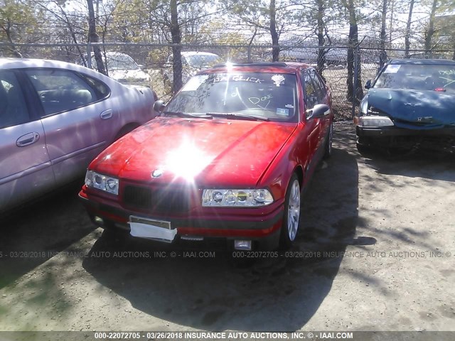 WBACB4328SFM04379 - 1995 BMW 325 I AUTOMATIC წითელი ფოტო 2