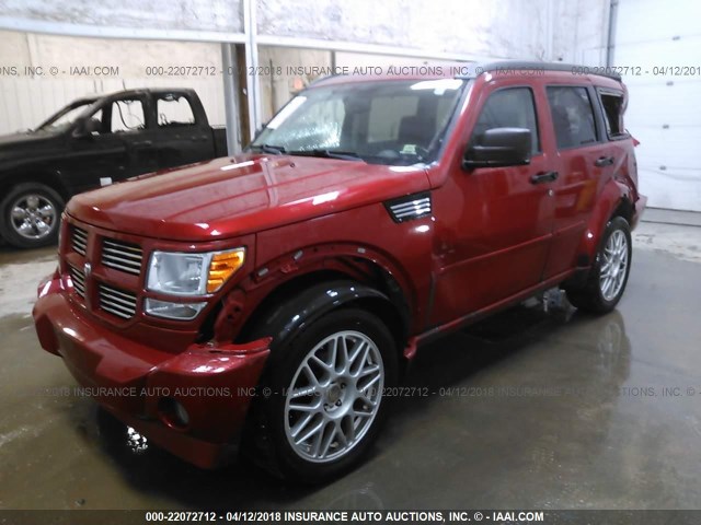 1D8GU58648W242602 - 2008 DODGE NITRO R/T BURGUNDY photo 2