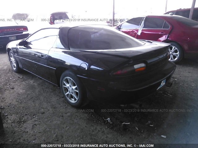 2G1FP22K622160135 - 2002 CHEVROLET CAMARO BLACK photo 3