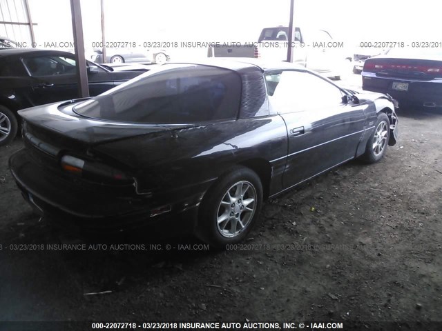 2G1FP22K622160135 - 2002 CHEVROLET CAMARO BLACK photo 4