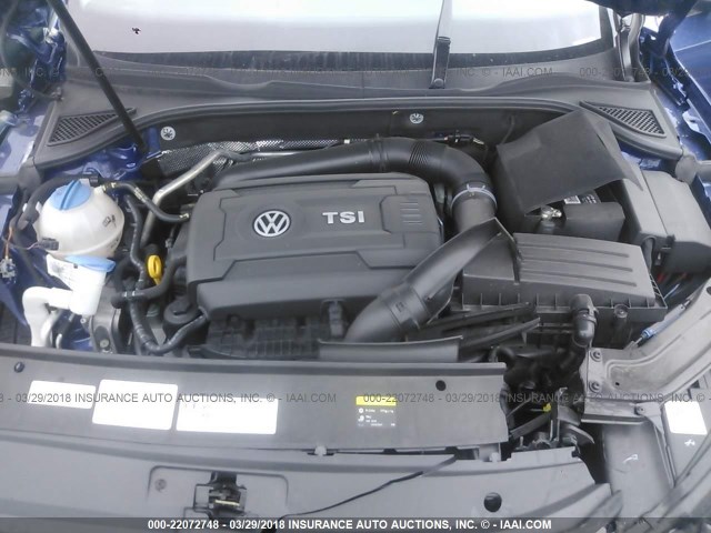 1VWDT7A30HC002395 - 2017 VOLKSWAGEN PASSAT R-LINE Mavi foto 10