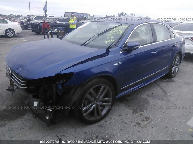 1VWDT7A30HC002395 - 2017 VOLKSWAGEN PASSAT R-LINE Mavi foto 2