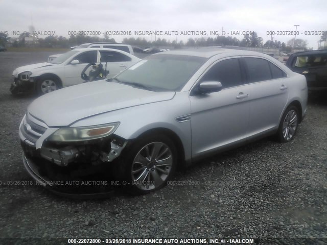 1FAHP2FW9AG118844 - 2010 FORD TAURUS LIMITED SILVER photo 2