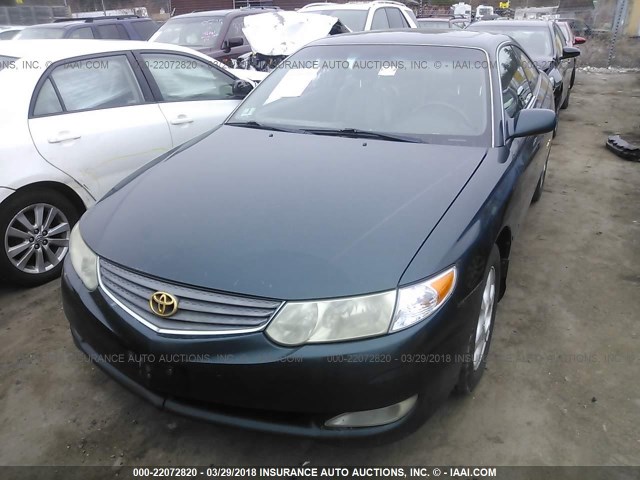 2T1CF28P93C607761 - 2003 TOYOTA CAMRY SOLARA SE/SLE GREEN photo 2