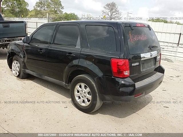 4F2CZ02769KM06346 - 2009 MAZDA TRIBUTE I BLACK photo 3