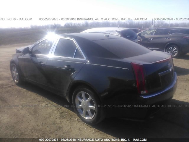 1G6DF577280183626 - 2008 CADILLAC CTS BLACK photo 3
