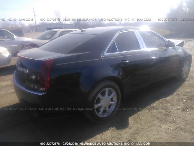 1G6DF577280183626 - 2008 CADILLAC CTS BLACK photo 4