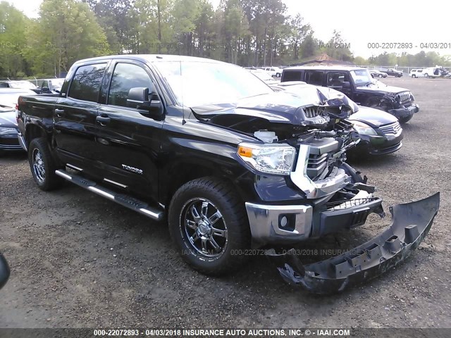 5TFEM5F17EX070424 - 2014 TOYOTA TUNDRA CREWMAX SR5 BLACK photo 1