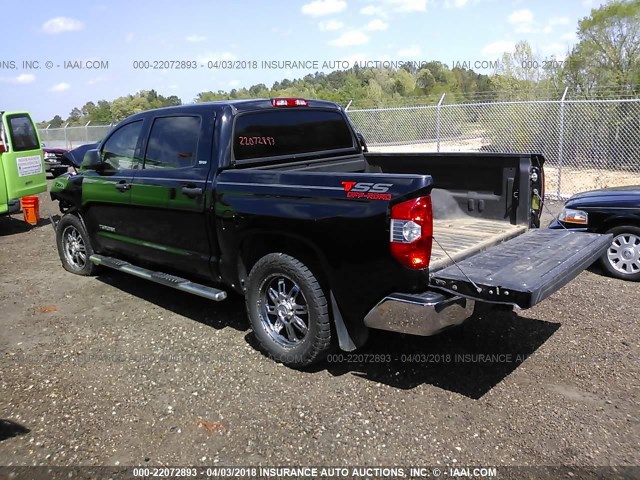 5TFEM5F17EX070424 - 2014 TOYOTA TUNDRA CREWMAX SR5 BLACK photo 3