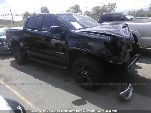 1GCGSCEN1H1270973 - 2017 CHEVROLET COLORADO LT BLACK photo 1