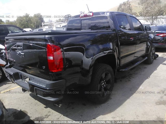 1GCGSCEN1H1270973 - 2017 CHEVROLET COLORADO LT BLACK photo 4