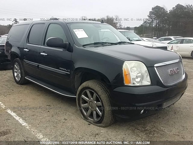 1GKFK66847J230718 - 2007 GMC YUKON XL DENALI BLACK photo 1