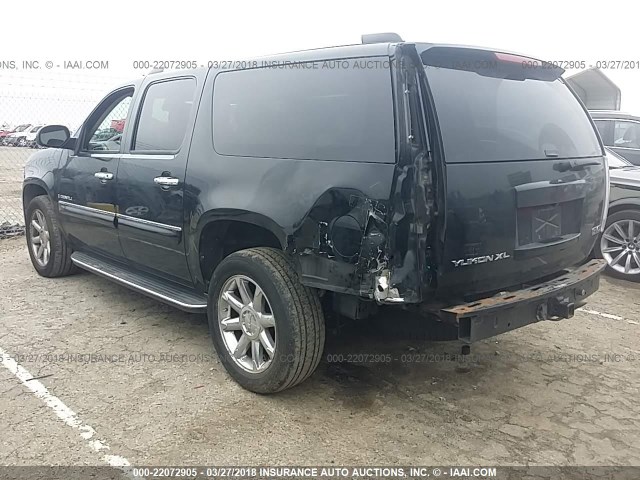 1GKFK66847J230718 - 2007 GMC YUKON XL DENALI BLACK photo 3