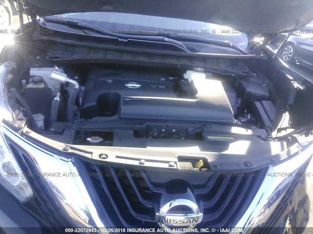 5N1AZ2MH8GN167558 - 2016 NISSAN MURANO S/SL/SV/PLATINUM BLACK photo 10