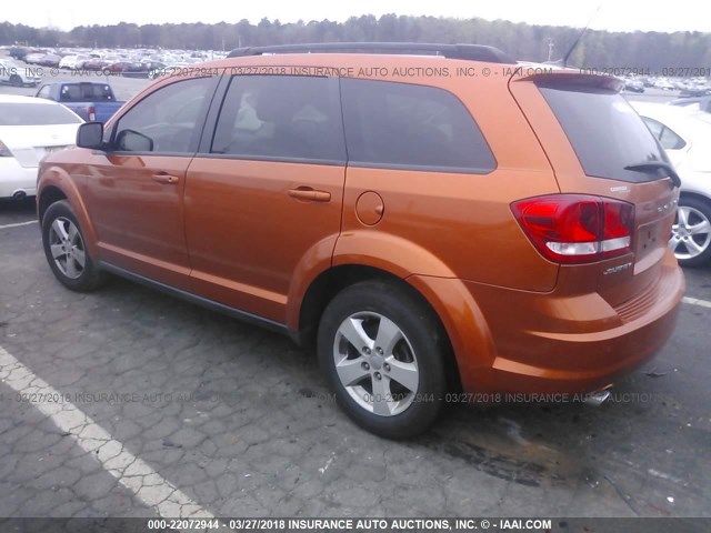 3D4PG1FG3BT516544 - 2011 DODGE JOURNEY MAINSTREET ORANGE photo 3