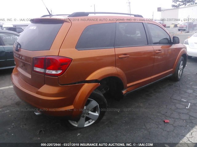 3D4PG1FG3BT516544 - 2011 DODGE JOURNEY MAINSTREET ORANGE photo 4