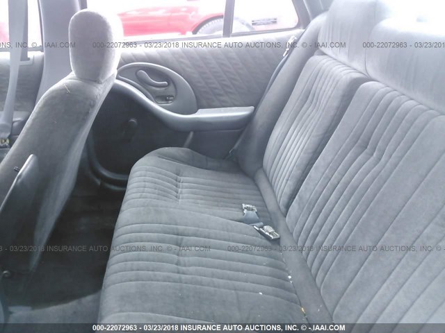 1G2NE55D4SM625145 - 1995 PONTIAC GRAND AM SE GRAY photo 8