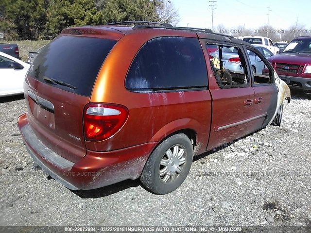 2A4GP54L96R718263 - 2006 CHRYSLER TOWN & COUNTRY TOURING ORANGE photo 4