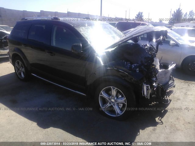 3C4PDCGG6HT705861 - 2017 DODGE JOURNEY CROSSROAD BLACK photo 1