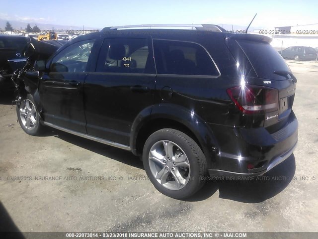 3C4PDCGG6HT705861 - 2017 DODGE JOURNEY CROSSROAD BLACK photo 3