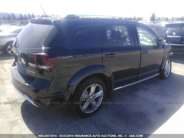 3C4PDCGG6HT705861 - 2017 DODGE JOURNEY CROSSROAD BLACK photo 4