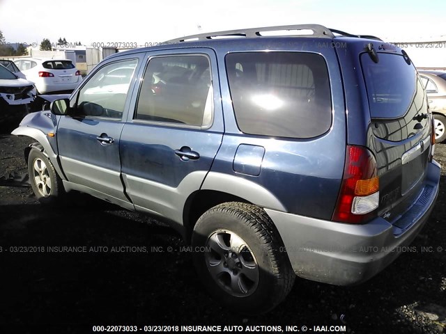 4F2CU08192KM34777 - 2002 MAZDA TRIBUTE LX/ES 深蓝色 照片 3