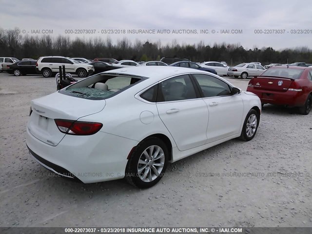 1C3CCCCB8FN528761 - 2015 CHRYSLER 200 C WHITE photo 4