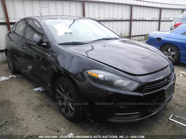 1C3CDFAA3GD624586 - 2016 DODGE DART SE BLACK photo 1