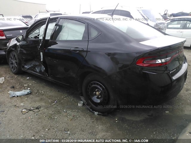 1C3CDFAA3GD624586 - 2016 DODGE DART SE BLACK photo 3