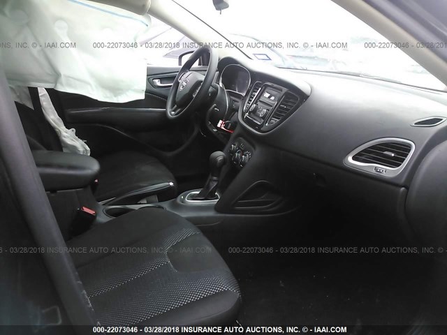 1C3CDFAA3GD624586 - 2016 DODGE DART SE BLACK photo 5