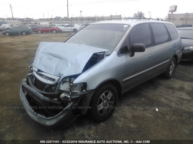 JHMRA186XTC009325 - 1996 HONDA ODYSSEY LX TEAL photo 2