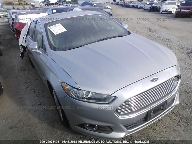 3FA6P0LU7DR362813 - 2013 FORD FUSION SE HYBRID SILVER photo 1