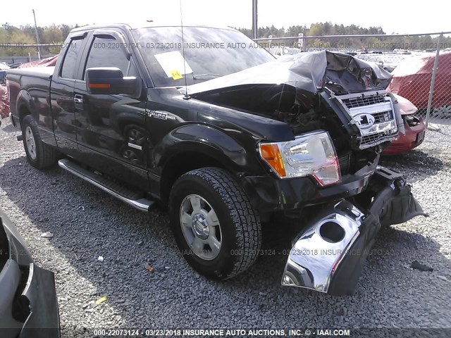 1FTFX1CT0DFD95138 - 2013 FORD F150 SUPER CAB BLACK photo 1