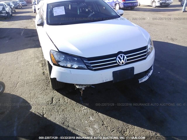 1VWAS7A32FC089719 - 2015 VOLKSWAGEN PASSAT S WHITE photo 6