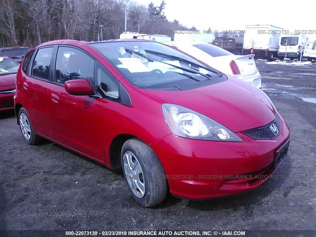 JHMGE8H37DC080641 - 2013 HONDA FIT RED photo 1