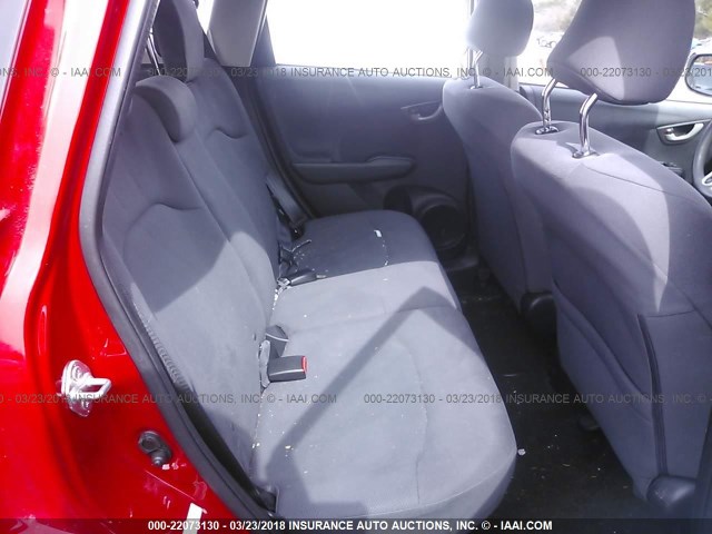 JHMGE8H37DC080641 - 2013 HONDA FIT RED photo 8