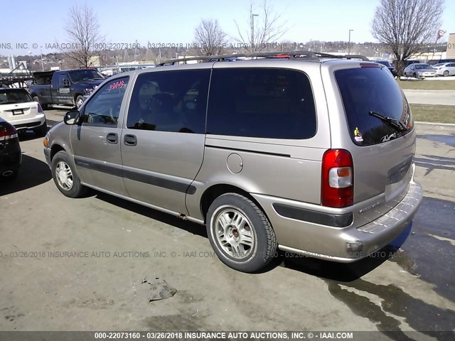 1GNDX03EXYD284494 - 2000 CHEVROLET VENTURE GOLD photo 3
