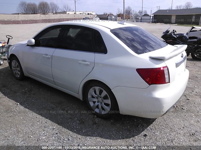 JF1GE61649H506554 - 2009 SUBARU IMPREZA 2.5I WHITE photo 3