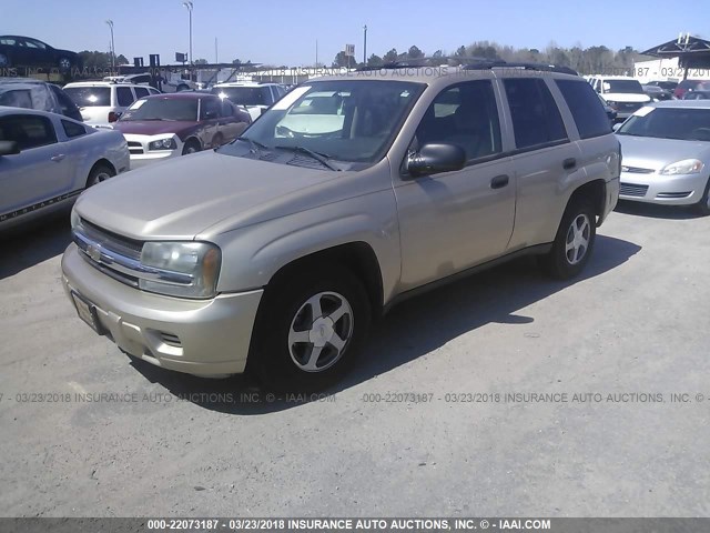 1GNDT13S862116336 - 2006 CHEVROLET TRAILBLAZER LS/LT GOLD photo 2