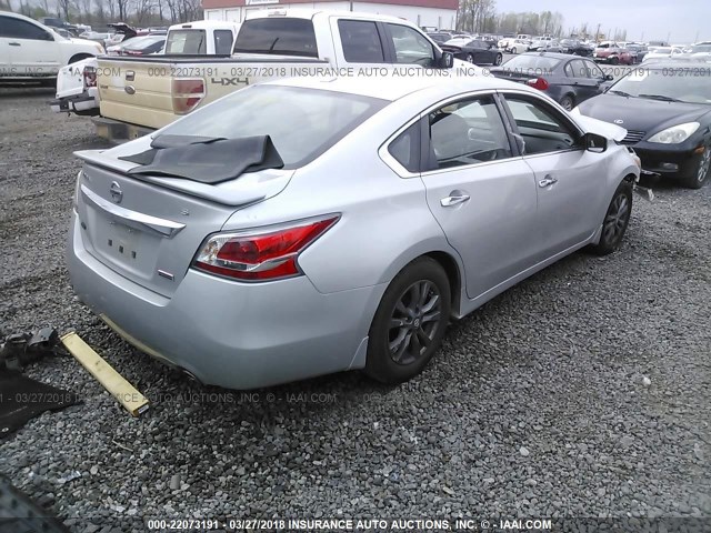 1N4AL3APXFC484426 - 2015 NISSAN ALTIMA 2.5/S/SV/SL SILVER photo 4