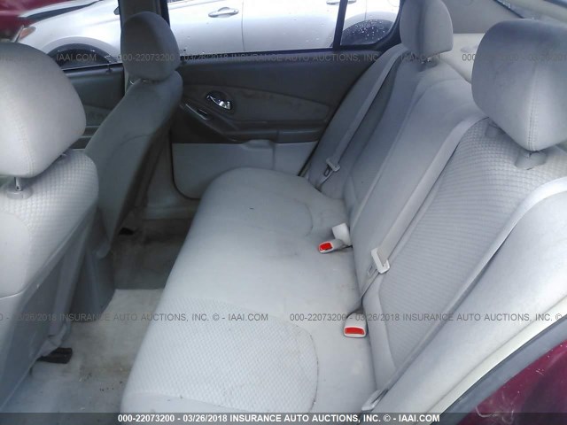 1G1ZS58F67F231041 - 2007 CHEVROLET MALIBU LS MAROON photo 8
