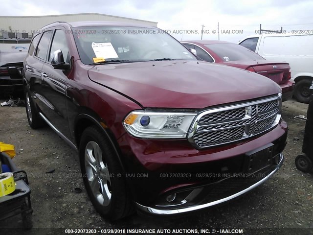 1C4RDHAGXEC970465 - 2014 DODGE DURANGO SXT RED photo 1