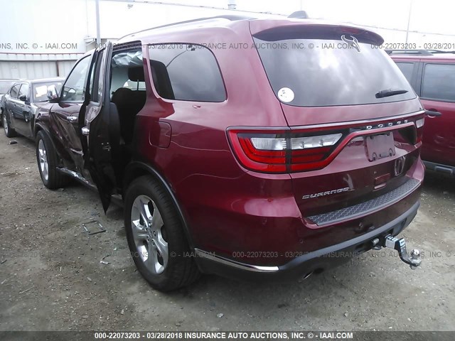 1C4RDHAGXEC970465 - 2014 DODGE DURANGO SXT RED photo 3