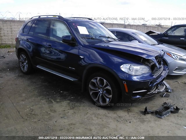 5UXZV8C58D0C17348 - 2013 BMW X5 XDRIVE50I BLUE photo 1