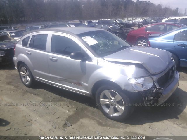 1B3CB4HA4AD555847 - 2010 DODGE CALIBER SXT SILVER photo 1